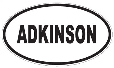 ADKINSON - Oval Sticker