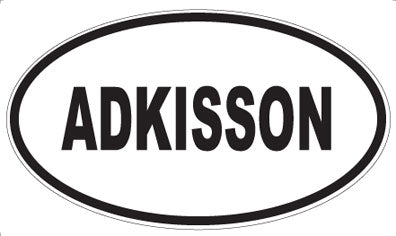 ADKISSON - Oval Sticker