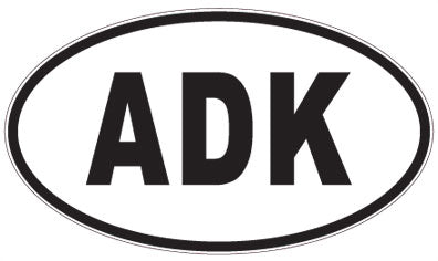 ADK - 3 Letter Initials Oval Magnet