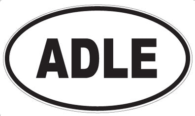 ADLE - Oval Sticker