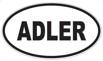 ADLER - Oval Sticker