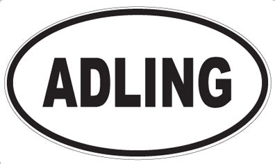 ADLING - Oval Sticker