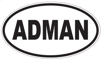ADMAN - Oval Sticker