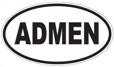 ADMEN - Oval Magnet