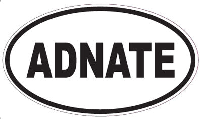 ADNATE - Oval Sticker