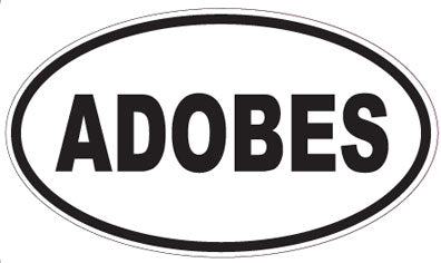 ADOBES - Oval Sticker