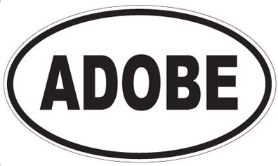 ADOBE - Oval Magnet