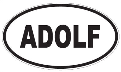 ADOLF - Oval Sticker