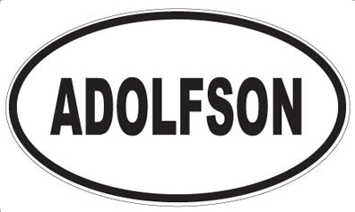 ADOLFSON - Oval Sticker
