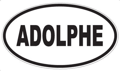ADOLPHE - Oval Sticker