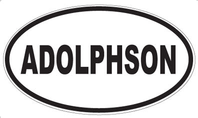 ADOLPHSON - Oval Sticker