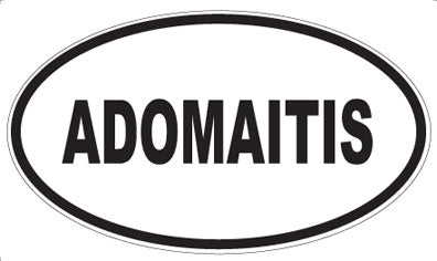 ADOMAITIS - Oval Sticker