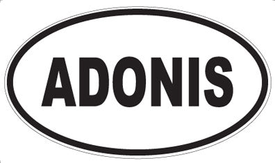 ADONIS - Oval Magnet