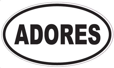 ADORES - Oval Sticker