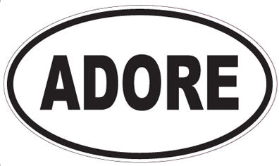 ADORE - Oval Magnet