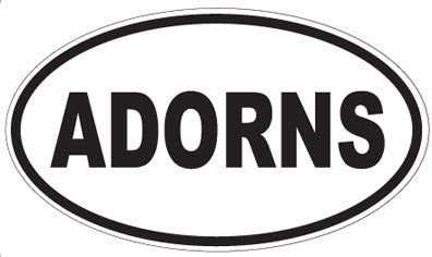 ADORNS - Oval Sticker