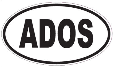 ADOS - Oval Sticker