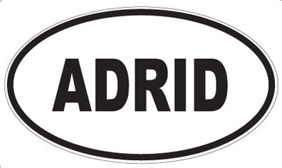 ADRID - Oval Magnet