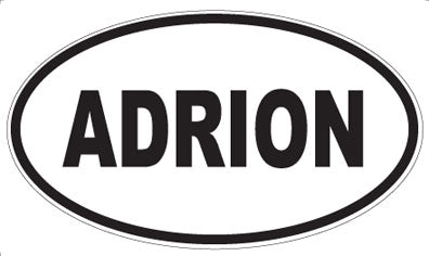 ADRION - Oval Sticker