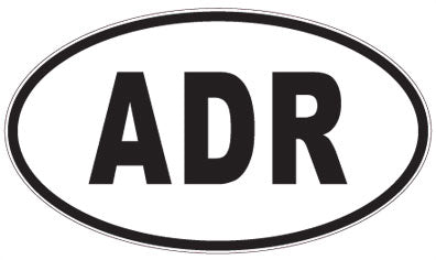 ADR - 3 Letter Initials Oval Magnet