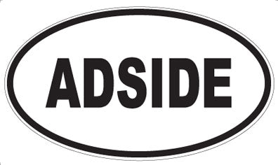 ADSIDE - Oval Sticker
