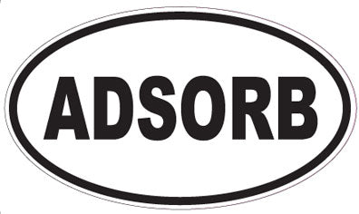 ADSORB - Oval Sticker