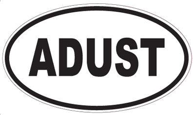 ADUST - Oval Sticker