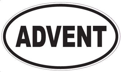 ADVENT - Oval Sticker