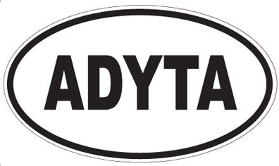 ADYTA - Oval Sticker