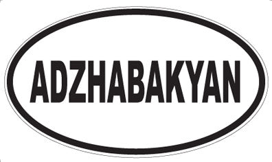 ADZHABAKYAN - Oval Magnet