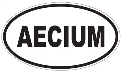AECIUM - Oval Sticker