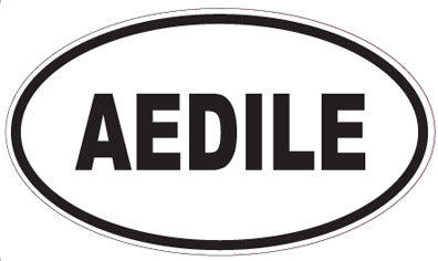AEDILE - Oval Sticker