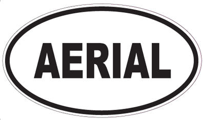 AERIAL - Oval Sticker