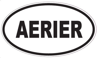 AERIER - Oval Sticker