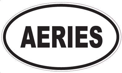 AERIES - Oval Sticker