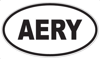 AERY - Oval Sticker