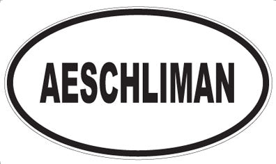 AESCHLIMAN - Oval Sticker