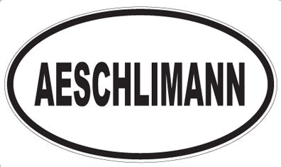 AESCHLIMANN - Oval Sticker
