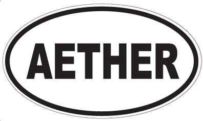 AETHER - Oval Sticker