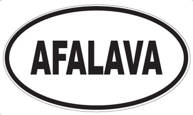 AFALAVA - Oval Sticker