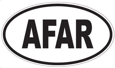 AFAR - Oval Sticker