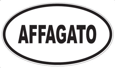 AFFAGATO - Oval Sticker