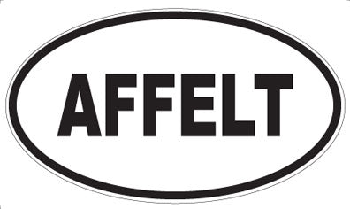 AFFELT - Oval Sticker