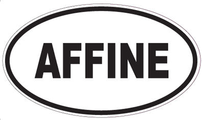AFFINE - Oval Sticker