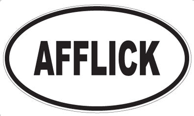 AFFLICK - Oval Magnet