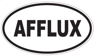 AFFLUX - Oval Sticker