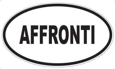 AFFRONTI - Oval Sticker