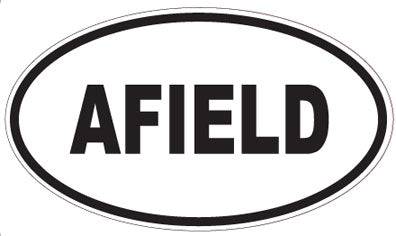 AFIELD - Oval Sticker