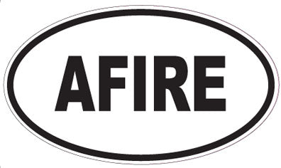 AFIRE - Oval Magnet