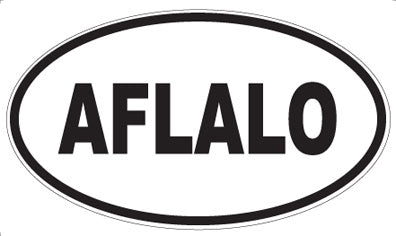 AFLALO - Oval Sticker